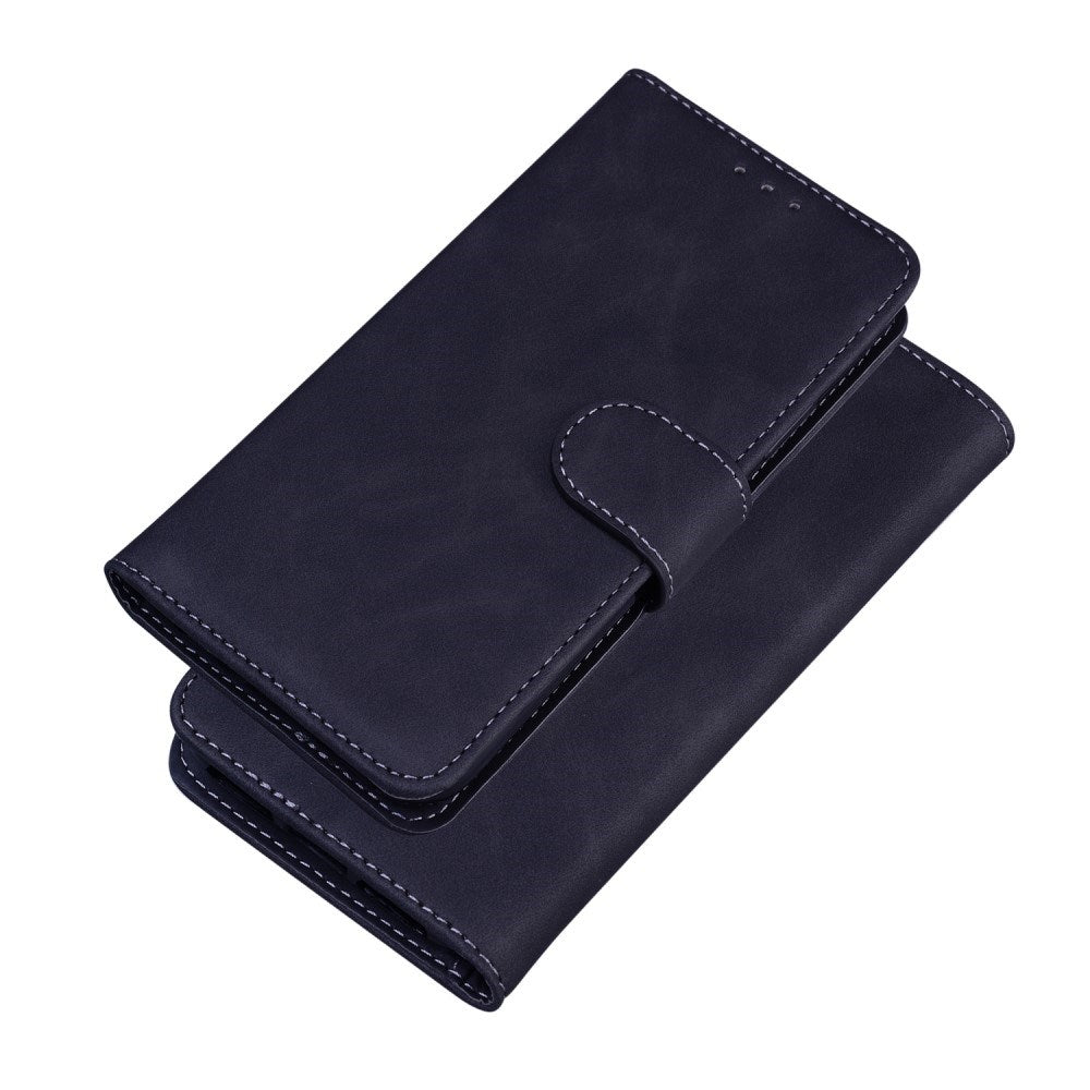 EIDERWOOD Samsung Galaxy A22 (5G) Kunstskinn Flip Deksel m. Kortholder & Ståfunksjon - Svart