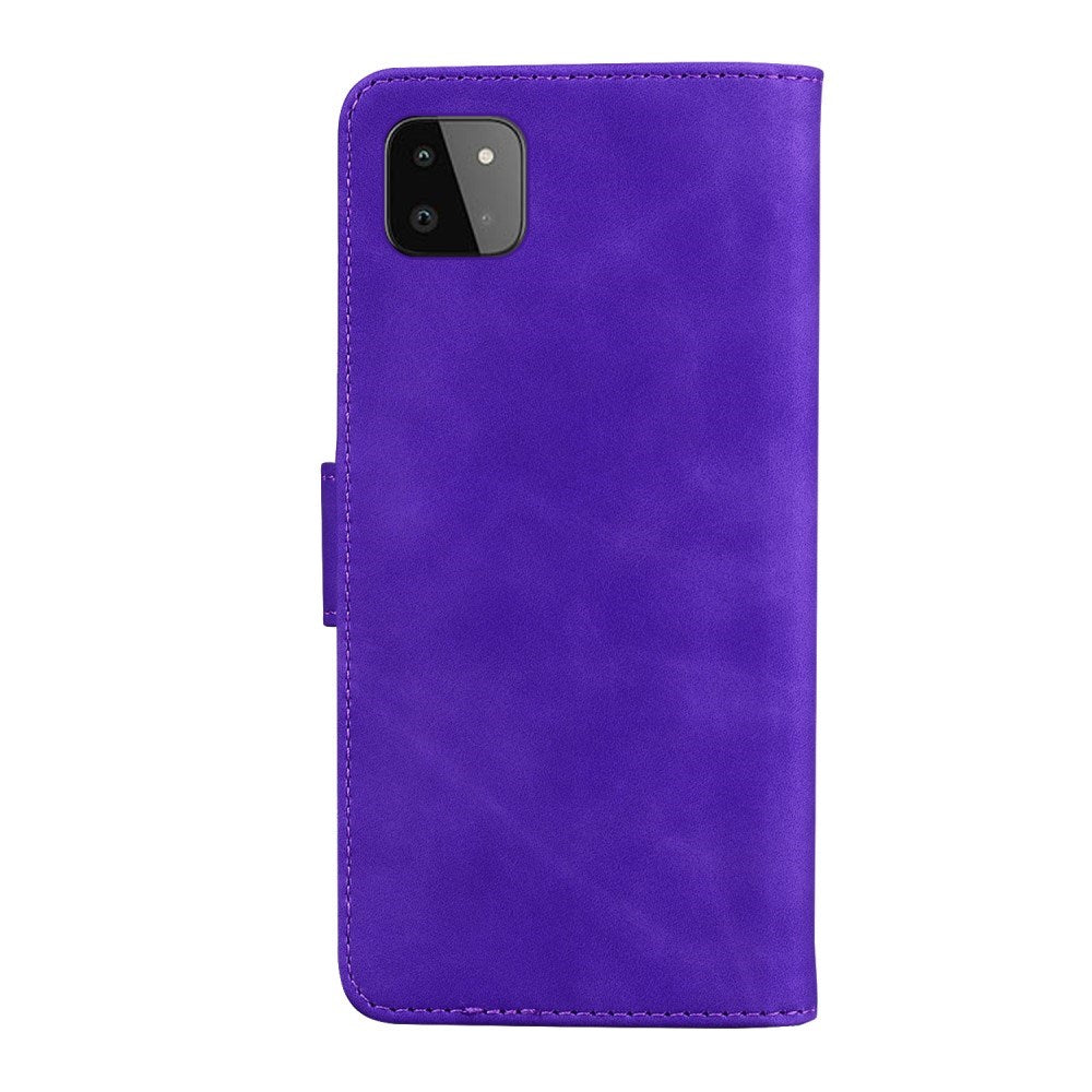 EIDERWOOD Samsung Galaxy A22 (5G) Kunstskinn Flip Deksel m. Kortholder & Ståfunksjon - Lilla
