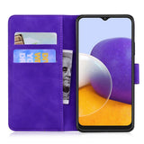 EIDERWOOD Samsung Galaxy A22 (5G) Kunstskinn Flip Deksel m. Kortholder & Ståfunksjon - Lilla
