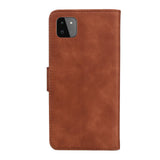 EIDERWOOD Samsung Galaxy A22 (5G) Kunstskinn Flip Deksel m. Kortholder & Ståfunksjon - Brun