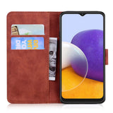 EIDERWOOD Samsung Galaxy A22 (5G) Kunstskinn Flip Deksel m. Kortholder & Ståfunksjon - Brun