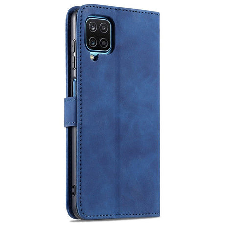 EIDERWOOD Samsung Galaxy A12 Kunstskinn Flip Deksel m. Kortholder & Ståfunksjon - Blå