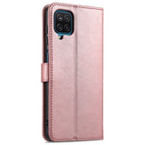 EIDERWOOD Samsung Galaxy A12 Kunstskinn Flip Deksel m. Kortholder & Ståfunksjon - Rose Gold