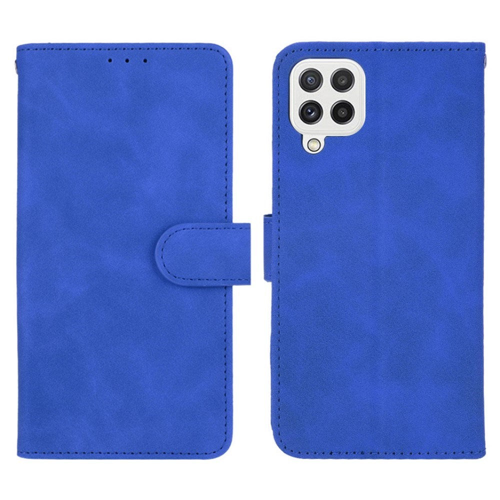 EIDERWOOD Samsung Galaxy A22 (4G) Kunstskinn Flip Deksel m. Kortholder & Ståfunksjon - Blå