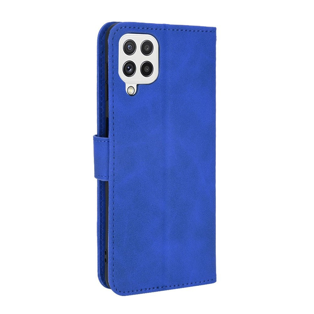 EIDERWOOD Samsung Galaxy A22 (4G) Kunstskinn Flip Deksel m. Kortholder & Ståfunksjon - Blå