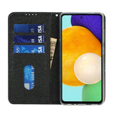 Samsung Galaxy A52 (4G / 5G) / A52s (5G) Flip-deksel i Skinn - Silketekstur med Lommebok - Svart