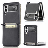 EIDERWOOD Samsung Galaxy Z Flip3 (5G) Kunstskinn Deksel - Kortholder - Svart