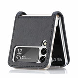 EIDERWOOD Samsung Galaxy Z Flip3 (5G) Kunstskinn Deksel - Kortholder - Svart