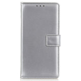 Samsung Galaxy M52 (5G) Folio PU Skinn Flip Deksel med Lommebok - Sølv