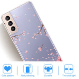 EIDERWOOD Samsung Galaxy S22+ (Plus) Fleksibelt Plast Deksel med Vakkert Motiv - Lilla Himmel og Rosa Tre