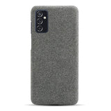Samsung Galaxy M52 (5G) KSQ Stoff Plast Deksel - Mørkgrå