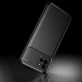Samsung Galaxy A03 Karbonfiber Fleksibelt Plastdeksel - Svart