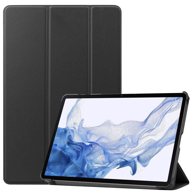 EIDERWOOD Samsung Galaxy Tab S8 Kunstskinn Trifold Flip Deksel - Svart