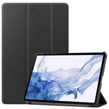 EIDERWOOD Samsung Galaxy Tab S8 Kunstskinn Trifold Flip Deksel - Svart