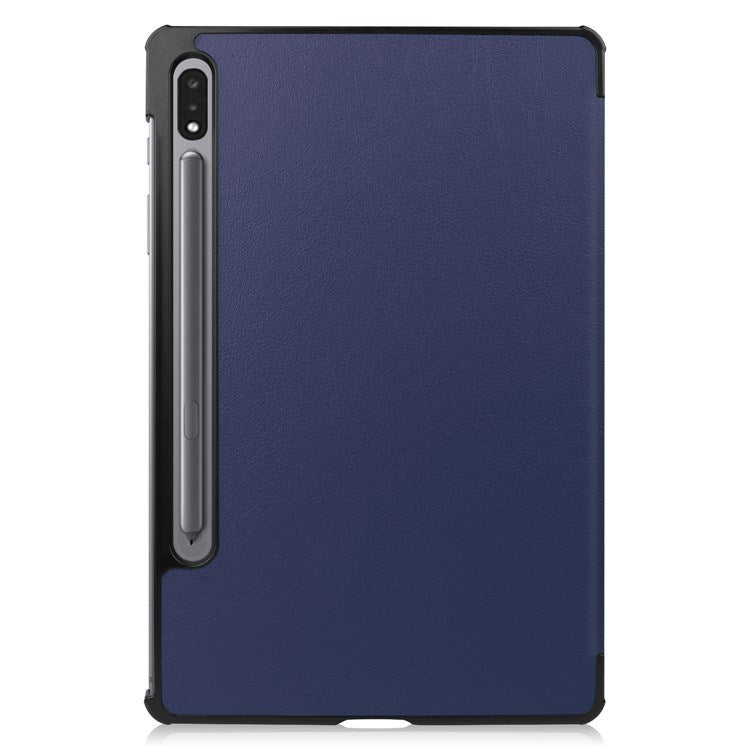 EIDERWOOD Samsung Galaxy Tab S8 Kunstskinn Trifold Flip Deksel - Blå