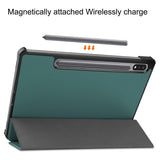 EIDERWOOD Samsung Galaxy Tab S8 Kunstskinn Trifold Flip Deksel - Grønn