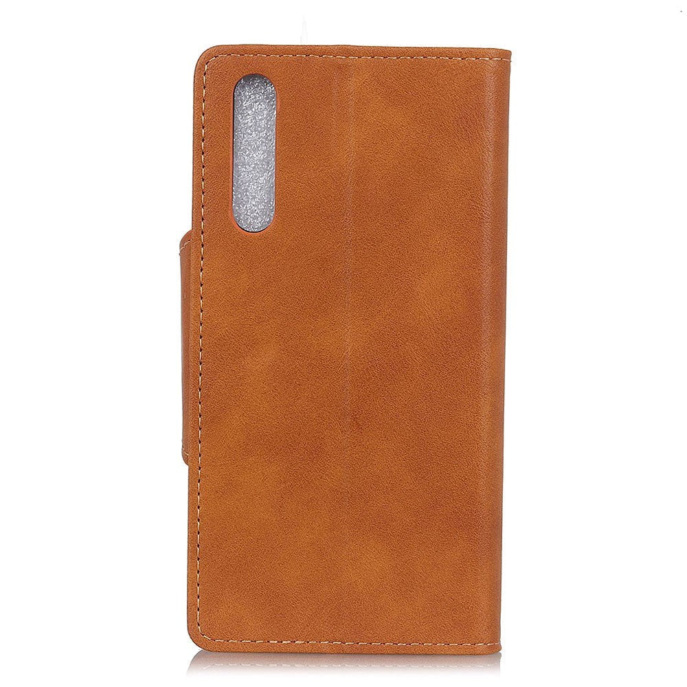 Sony Xperia L4 Retro Skinndeksel med Lommebok - Brun