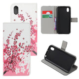 Huawei Y5 (2019) Flip Deksel med Rosa Blomster
