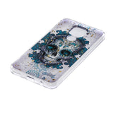 Huawei Mate 30 Lite Fleksibel Deksel Sugar Skull m. Glimmer Gjennomsiktig