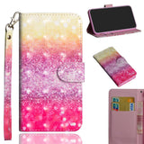 Huawei P40 Lite E Light Spot PU Skinndeksel m. Lommebok & Stropp - Ombre
