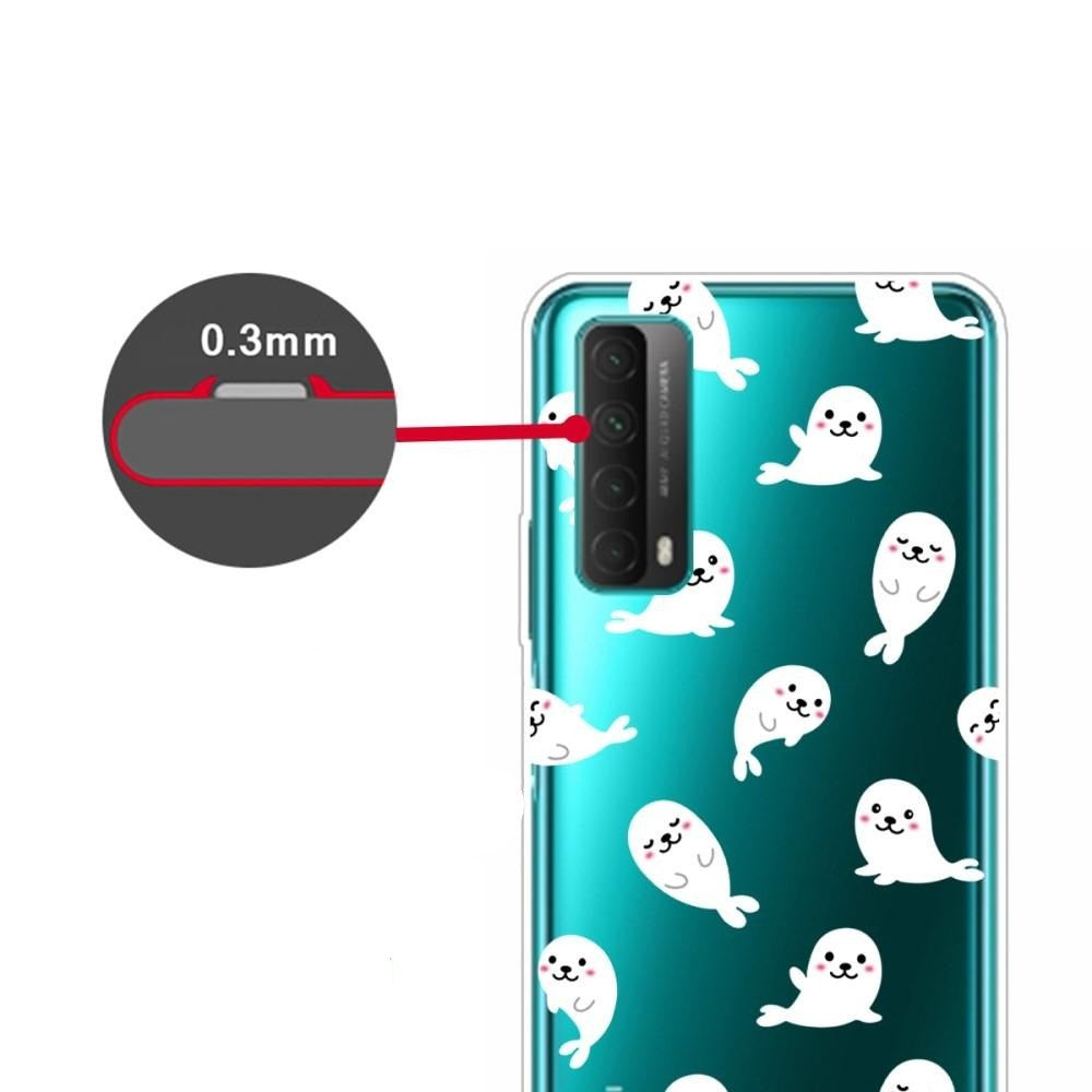 Huawei P Smart (2021) Gjennomsiktigt Plastikkdeksel m. Seler