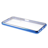 Huawei P Smart 2021 Magnetisk Deksel m. Glas Forside & Bakside- Blå