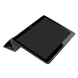 Huawei MediaPad T3 10 9.6" Deksel - Tri-Fold Skinndeksel "Crazy Patterns" Grå