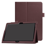 Huawei MediaPad T3 10 9.6" Skinn Deksel m. Stativfunksjon Brun