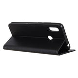 Motorola Moto E6 Plus Skinndeksel med Lommebok - Svart