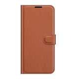 EIDERWOOD Motorola Moto G10 / G20 / G30 Kunstskinn Flip Deksel med Kortholder & Ståfunksjon - Brun