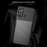 Motorola Moto G60 Thunder Series Twill Plast Deksel - Svart