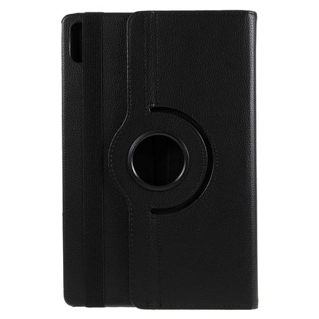 Lenovo Tab P12 Pro Flip Deksel Med 360 Graders Stativfunksjon - Svart