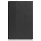 Lenovo Tab P12 Pro Tri-Fold Flip Deksel med Stylus Pen Holder - Svart