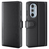 EIDERWOOD Motorola Edge 30 Pro Kunstskinn Deksel med Lommebok - Svart