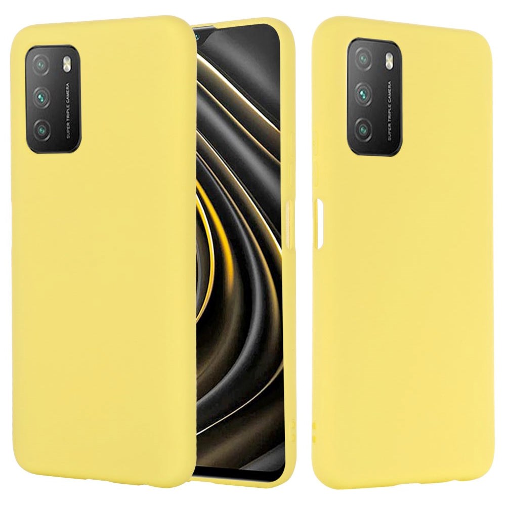 Xiaomi Poco M3 Liquid Silikon Deksel - Gul