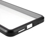 Xiaomi Poco M3 Magnetisk Metalldeksel m. Glass Foran & Bak - Svart