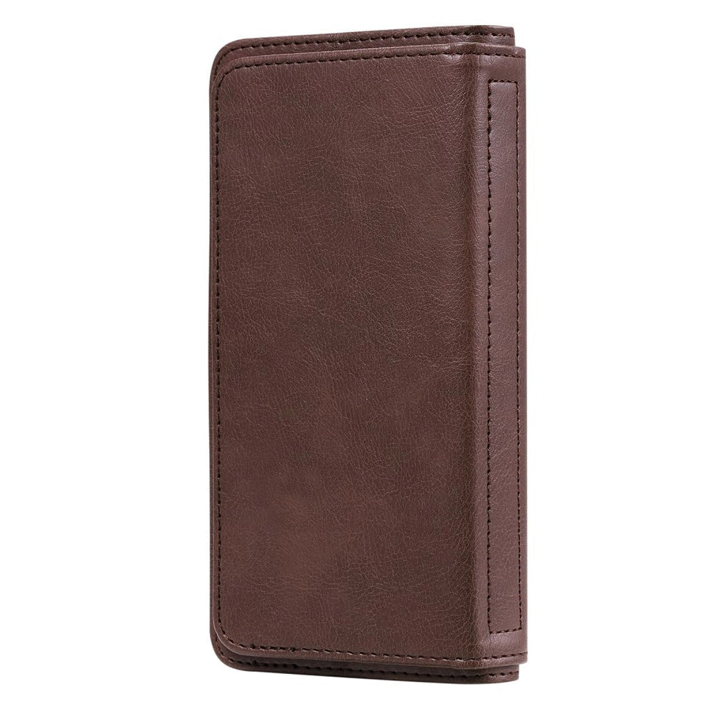 Xiaomi Poco M3 Kunstskinn Flip Deksel m. Ytterligere Lommebok - Brun