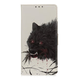 Alcatel 1S (2020) Skinndeksel med Lommebok Ulv