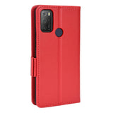 Alcatel 1S (2021) / 3L (2021) PU Litchi Skin Flip Deksel med Lommebok - Rød