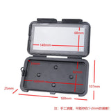 Vanntett & Roterbar Mobiltelefonholder for Sykkel (Maks. Mobil: 160 x 82 mm) - Svart