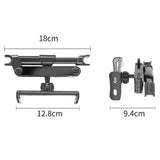 Baksete Car Mount For Bilens Nakkestøtte - Maks Mobil: 195mm x 100mm - Svart