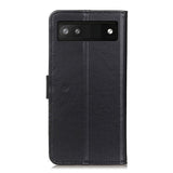 Google Pixel 6a Flip Deksel i Kunstskinn med Lommebok og Kickstand - Svart