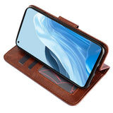 OPPO Find X5 Lite Flip Deksel i Kunstskinn med Lommebok og Magnetisk Lukking - Blå