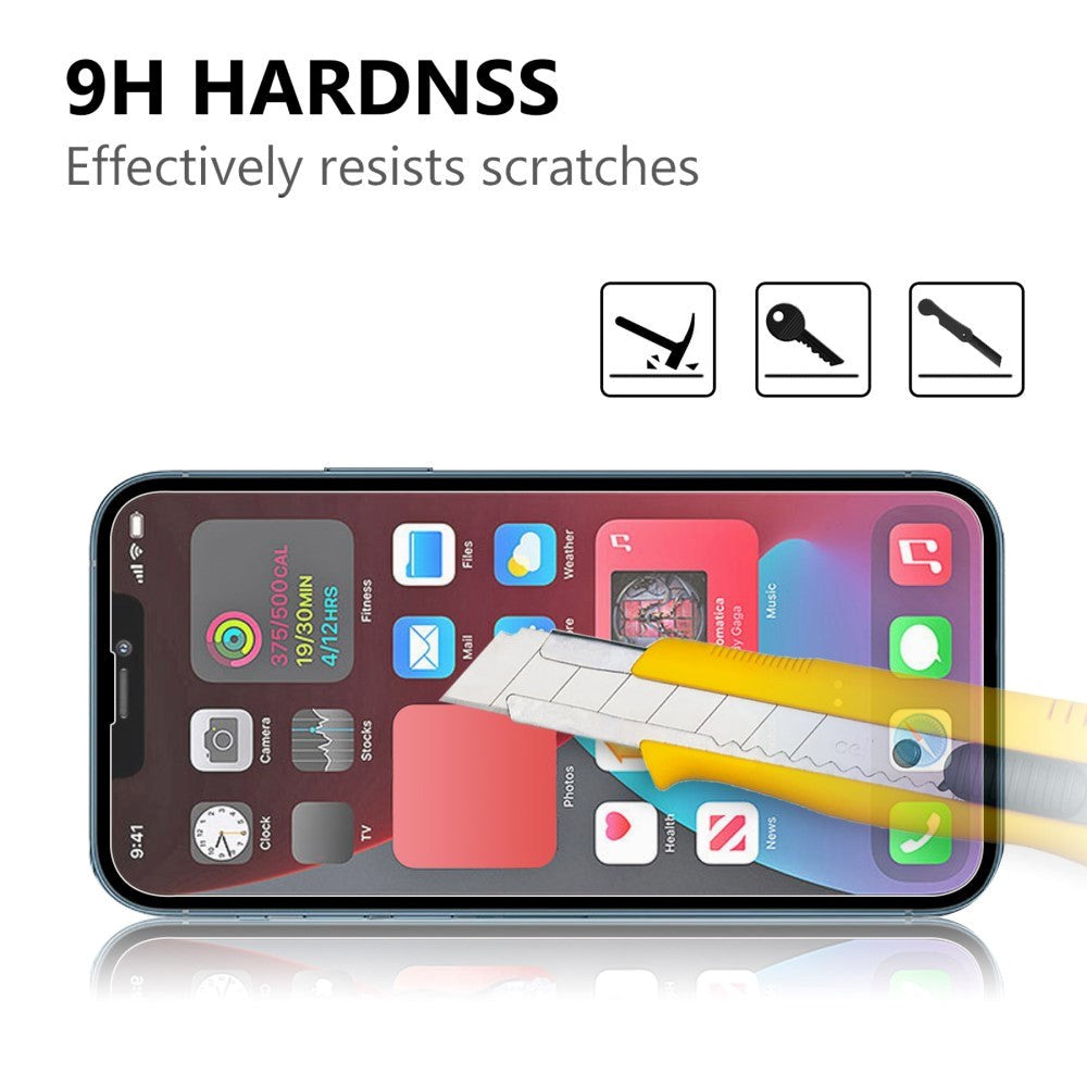 iPhone 14 / 13 / 13  Pro Herdet Beskyttelsesglass - Case Friendly  - Gjennomsiktig