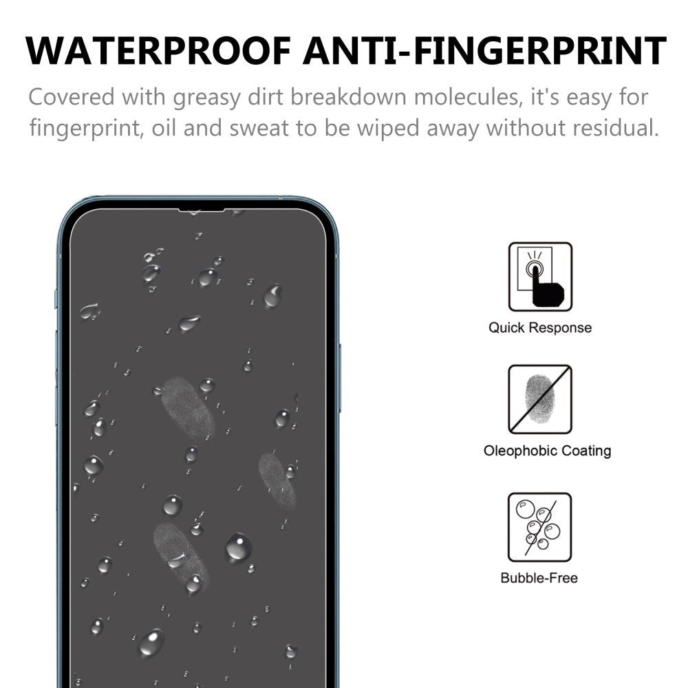 iPhone 14 / 13 / 13  Pro Herdet Beskyttelsesglass - Case Friendly  - Gjennomsiktig