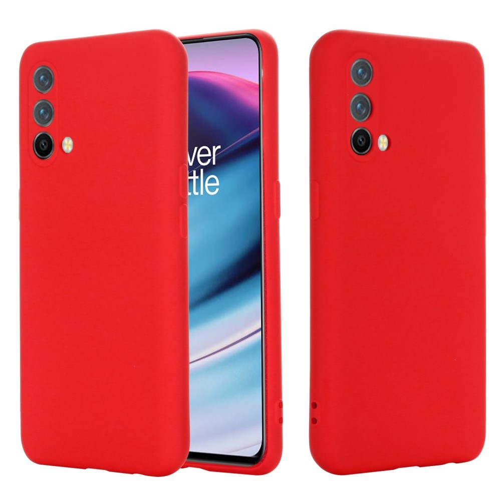 EIDERWOOD OnePlus Nord CE (5G) Liquid Silikon Deksel m. Stropp - Rød