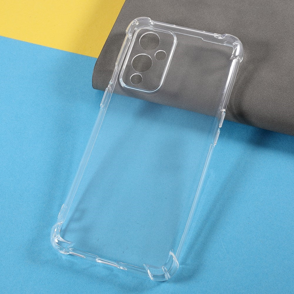 EIDERWOOD OnePlus 9 Plast Deksel m. Støtdempende Hjørner - Gjennomsiktig