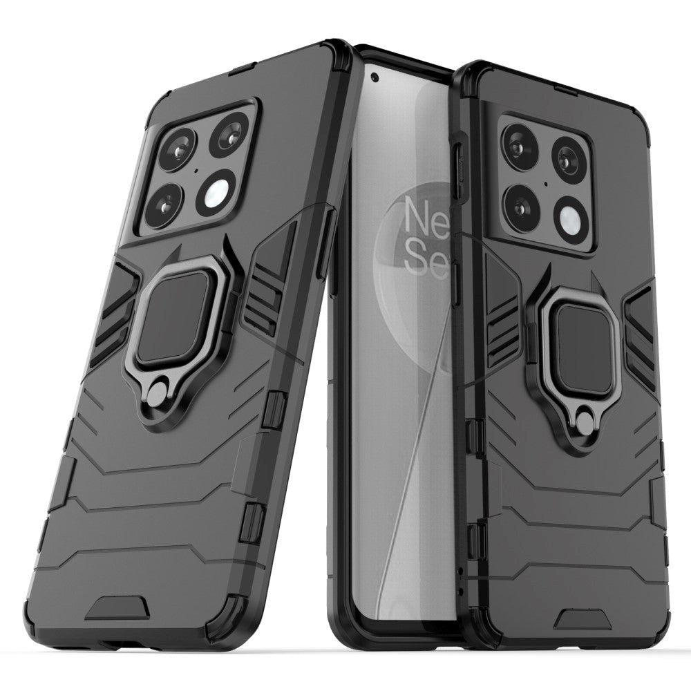 OnePlus 10 Pro Hybrid Håndverker Deksel med Magnetisk Stativ - Svart