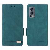OnePlus Nord 2 (5G) Kunst Skinn Flip Deksel med Lommebok og Stativfunksjon - Grønn