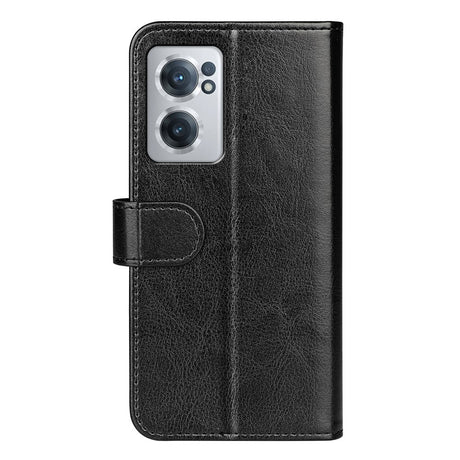 EIDERWOOD OnePlus Nord CE 2 (5G) Kunstskinn Flip Deksel m. Kortholder & Ståfunksjon - Svart